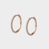 Women Stephen Einhorn | Pave Diamond Hoop Earrings Large