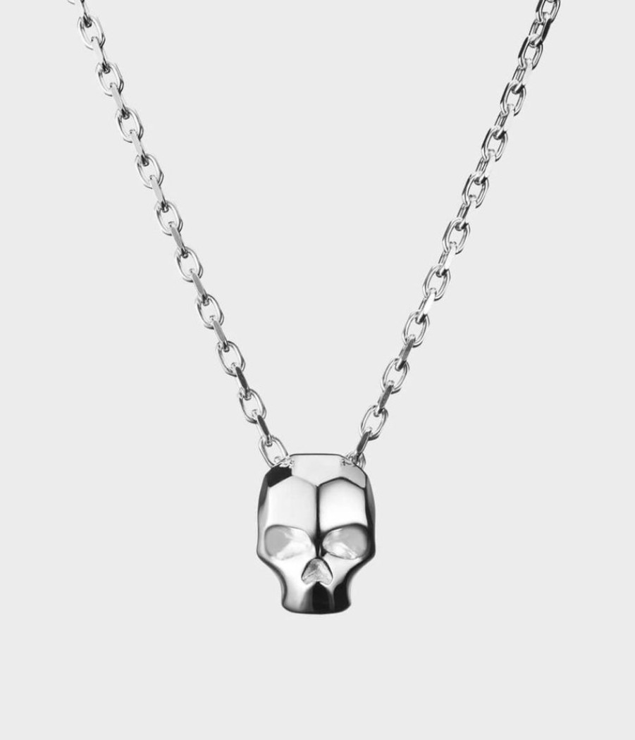 Women Stephen Einhorn | Large Carved Skull Necklace