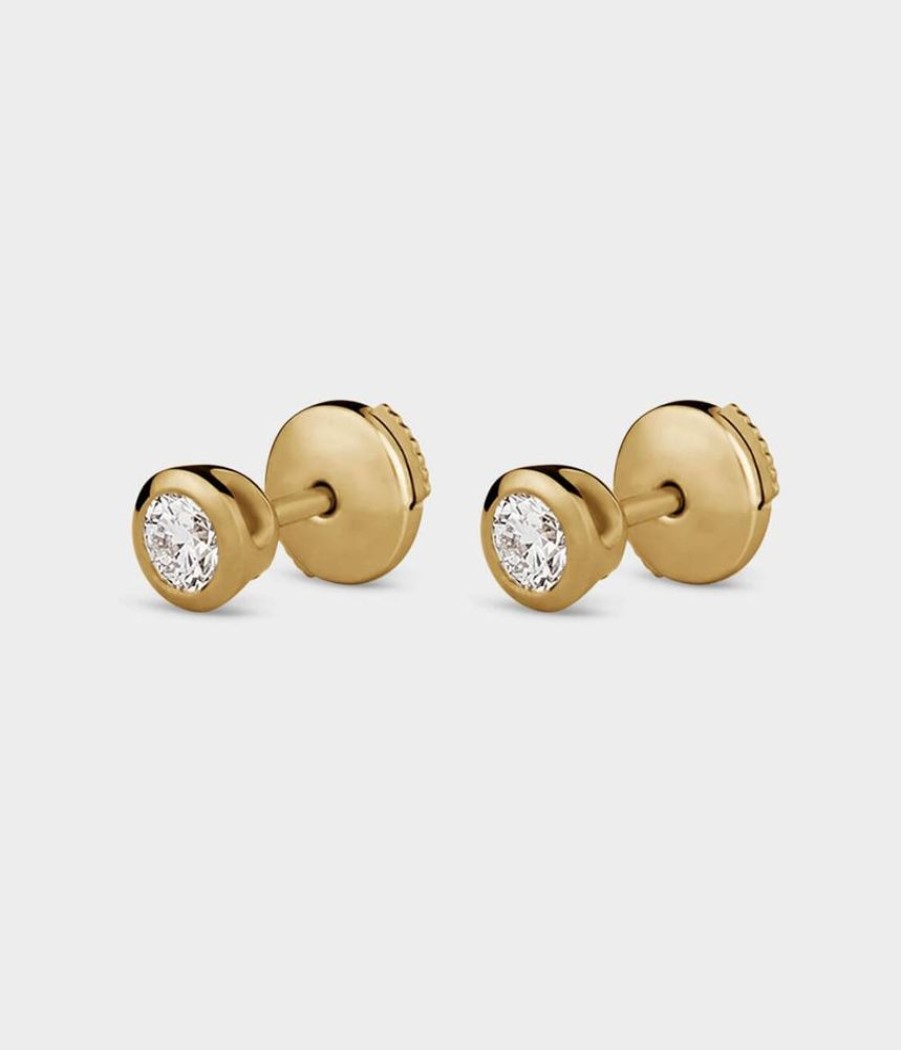 Women Stephen Einhorn | Halo Stud Stone Earrings Medium