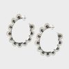 Women Stephen Einhorn | Large French Lace Pearl Hoop Earrings