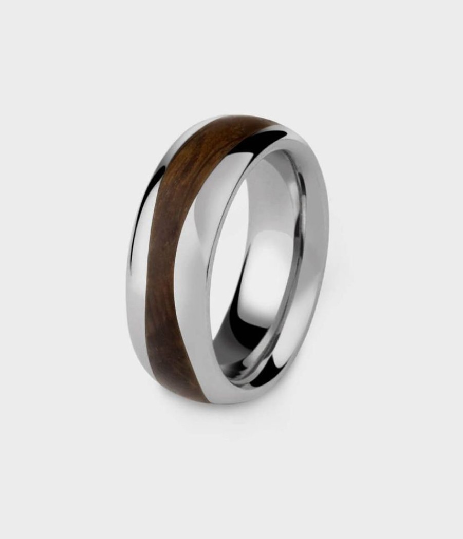 Men Stephen Einhorn | Thames Wood London Oak Wave Ring