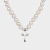 Women Stephen Einhorn | Cross & Pearl Necktie