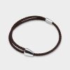 Love Stephen Einhorn Groom Jewellery | Adjustable Woven Leather Bracelet