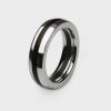 Men Stephen Einhorn | Thames Wood London Oak Geo Ellipse Slim Ring