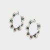 Women Stephen Einhorn | French Lace Pearl Hoop Earrings