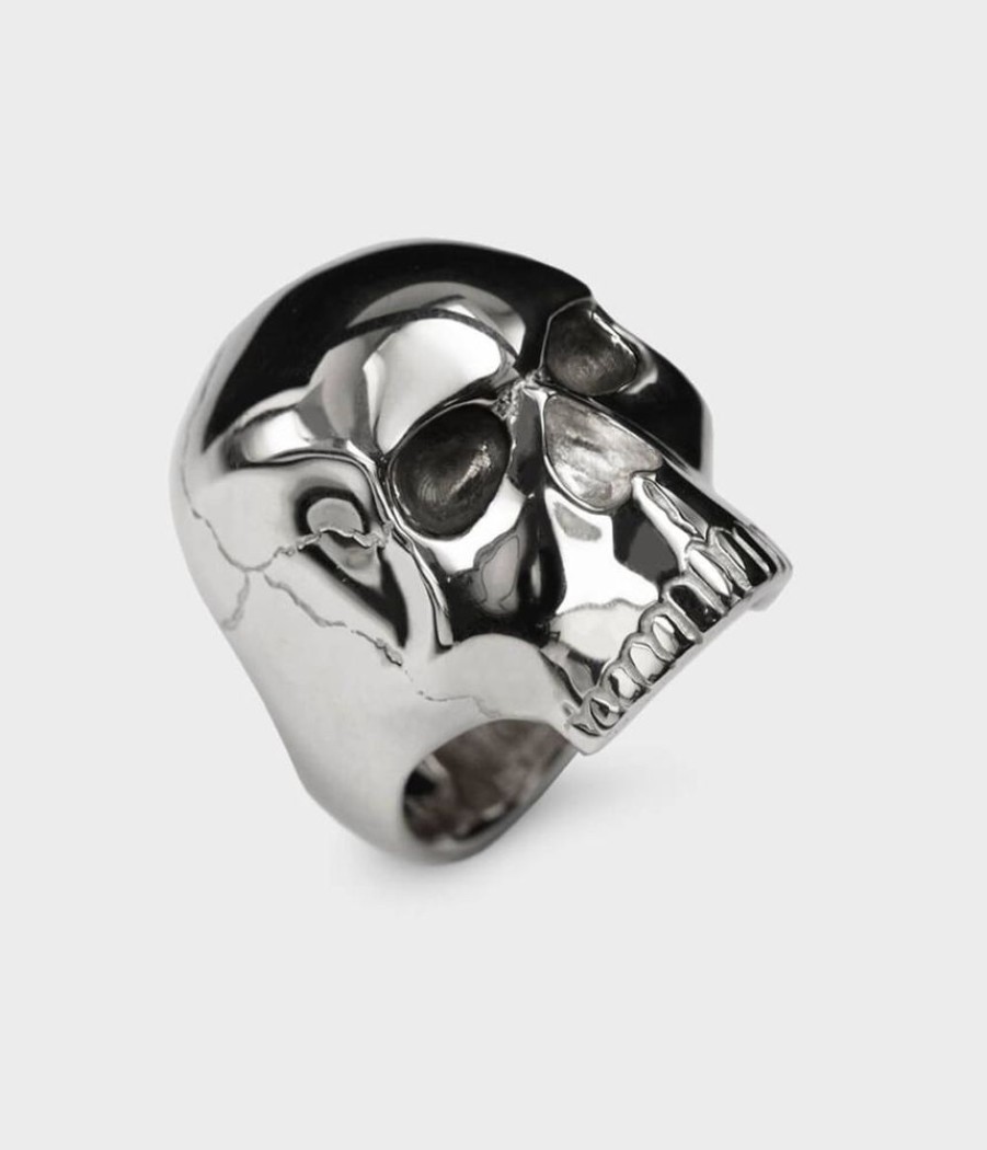 Men Stephen Einhorn | Large Skull Ring