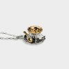 Women Stephen Einhorn | Teacup Necklace In Silver & 9Ct Yellow Gold