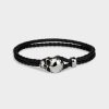 Men Stephen Einhorn | Skull Leather Bracelet