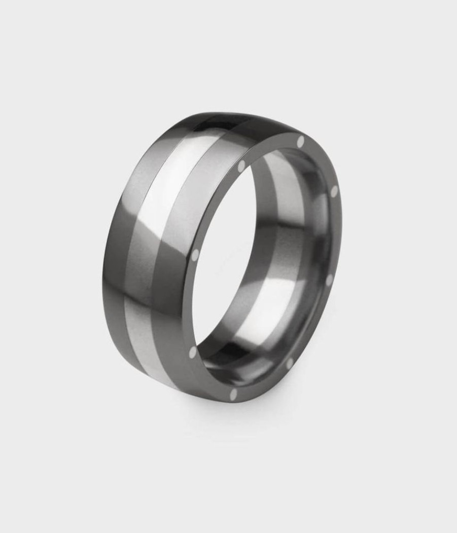 Men Stephen Einhorn | Metal Geo Ellipse Wide Ring