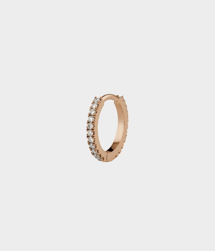 Women Stephen Einhorn | Pave Diamond Hoop Earring Small