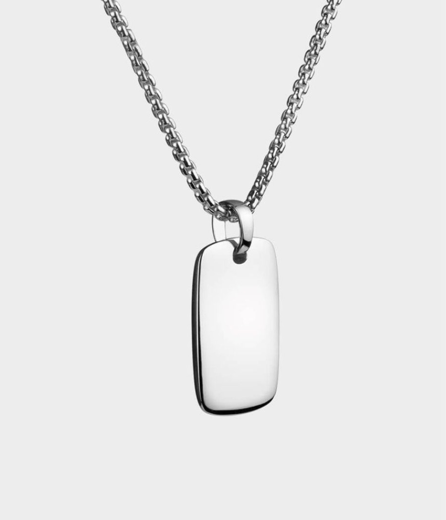 Men Stephen Einhorn | Soho Tag Pendant Necklace