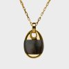 Women Stephen Einhorn | Large Thames Wood London Oak Pebble Necklace