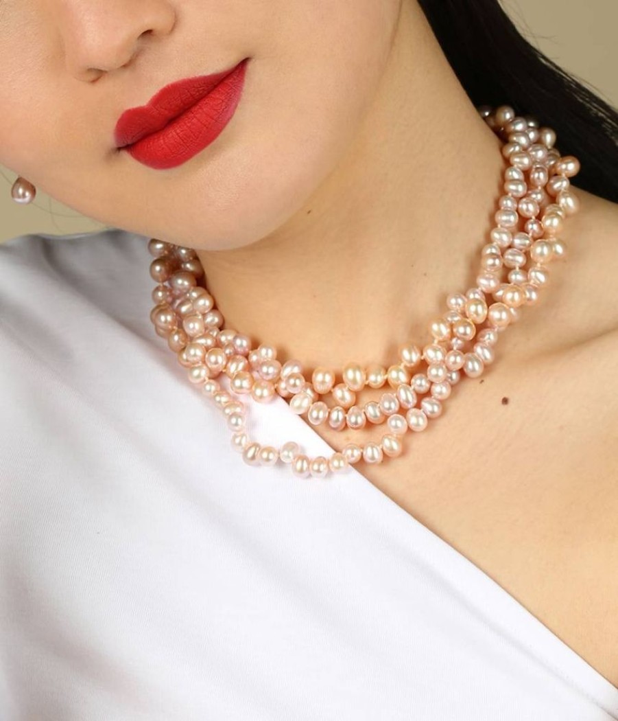 Women Stephen Einhorn | Contessa Triple Strand Pearl Necklace