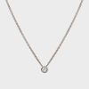 Women Stephen Einhorn | Halo 4 Solitaire Necklace