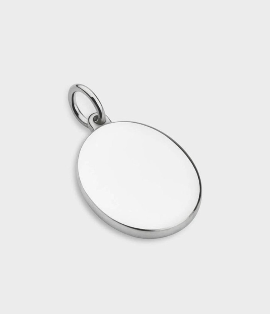 Women Stephen Einhorn | Oval Disc Engraving Charm