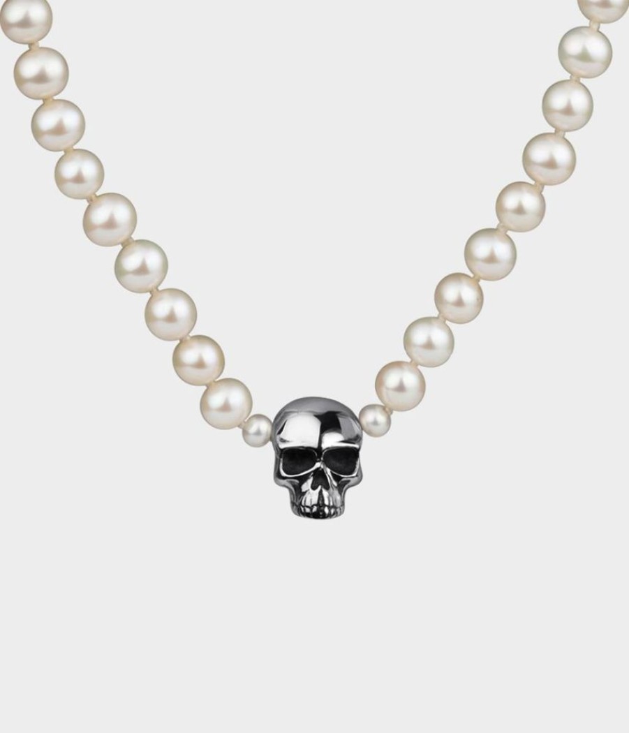 Women Stephen Einhorn | Skull & Pearl Necktie