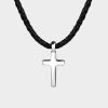 Women Stephen Einhorn | Cross Leather Necklace