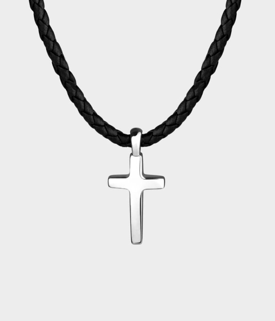 Women Stephen Einhorn | Cross Leather Necklace