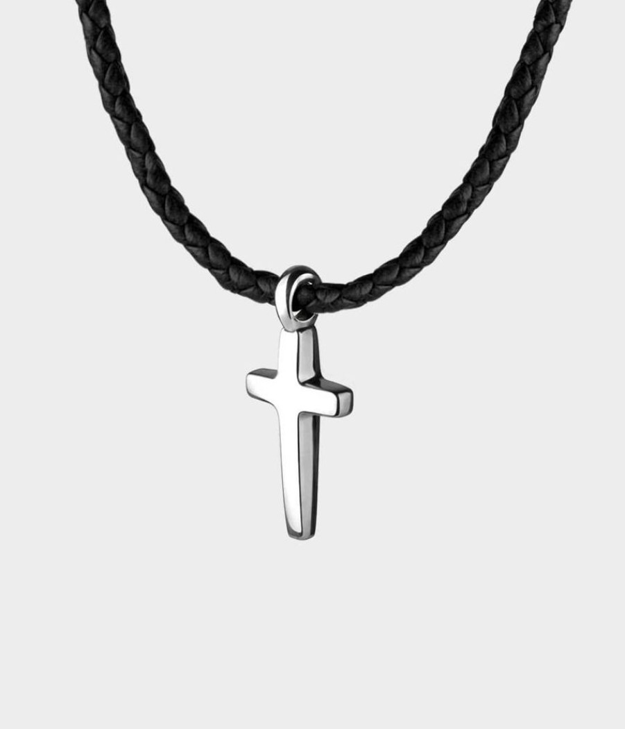 Women Stephen Einhorn | Cross Leather Necklace