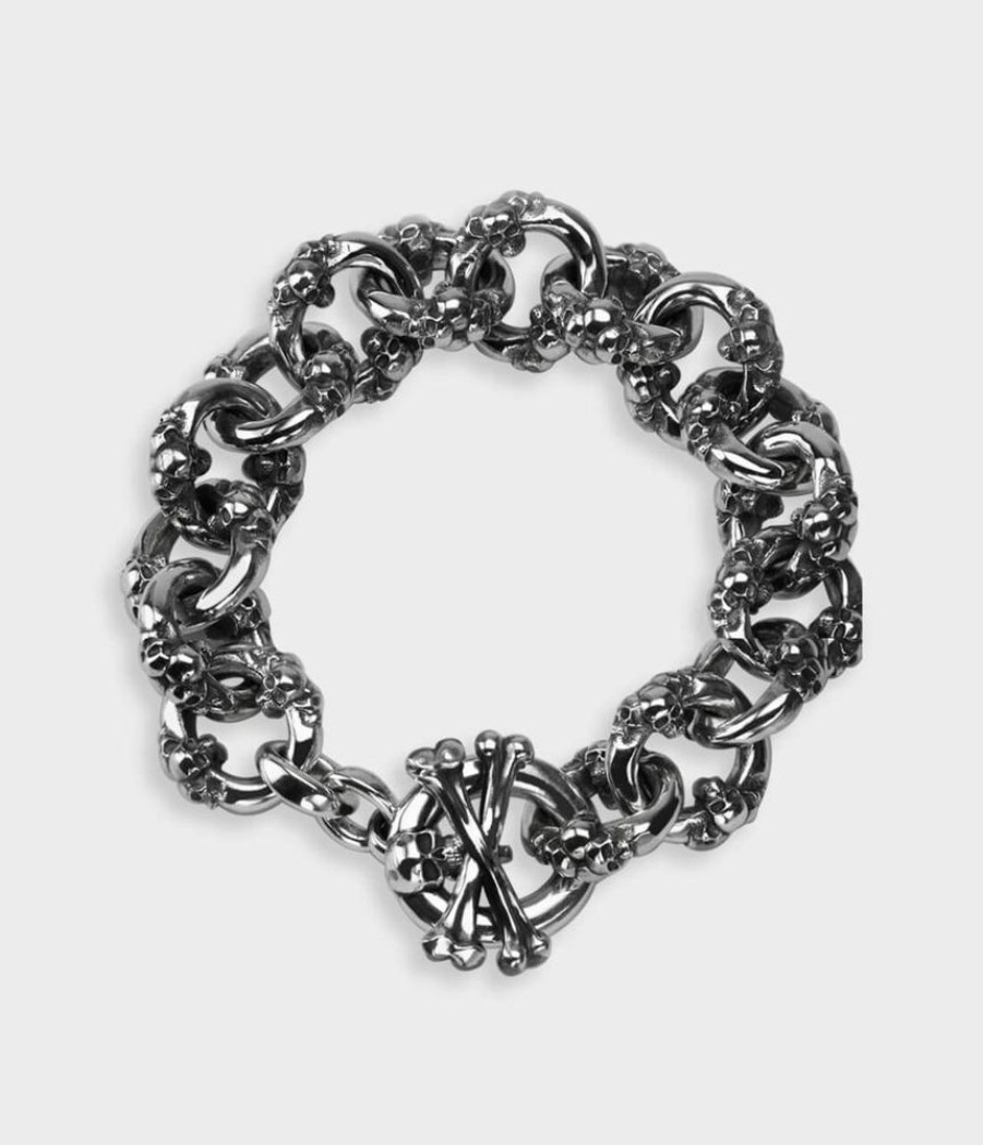 Men Stephen Einhorn | Dia De Los Muertos Skull Bracelet